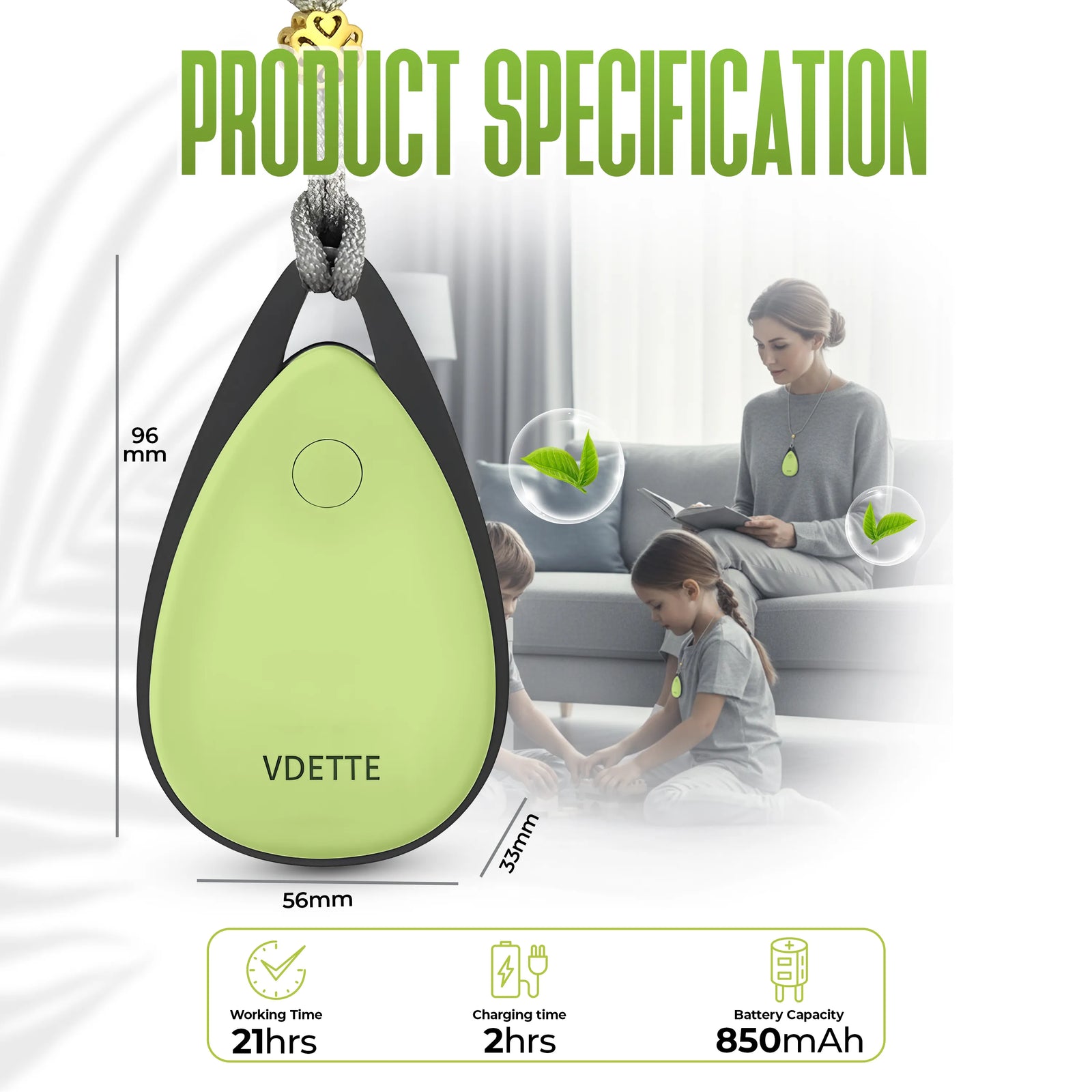 Intelligent Plasma Air Sterilizer Necklace