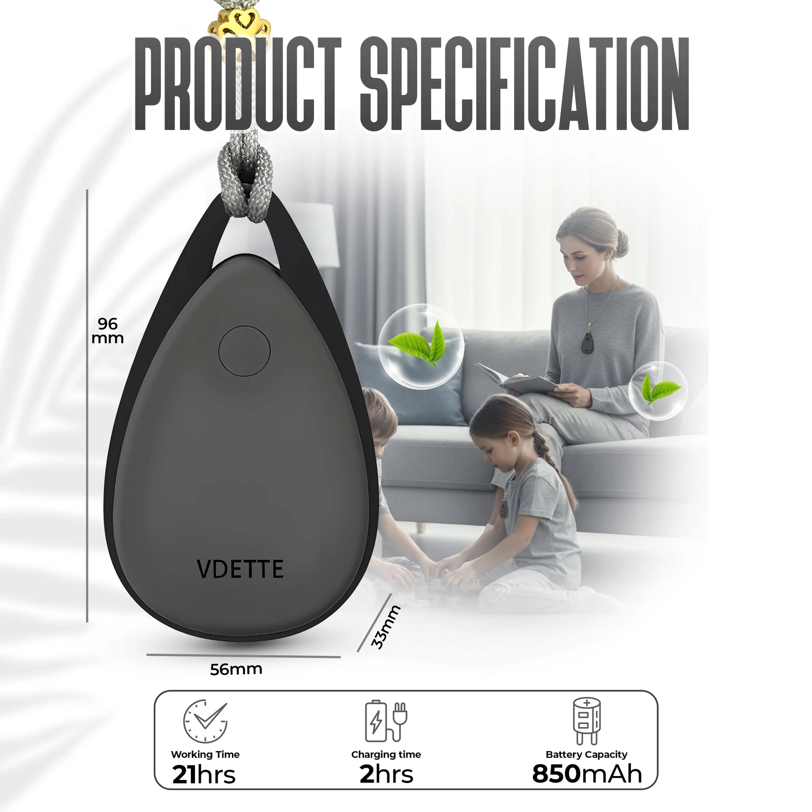 Intelligent Plasma Air Sterilizer Necklace