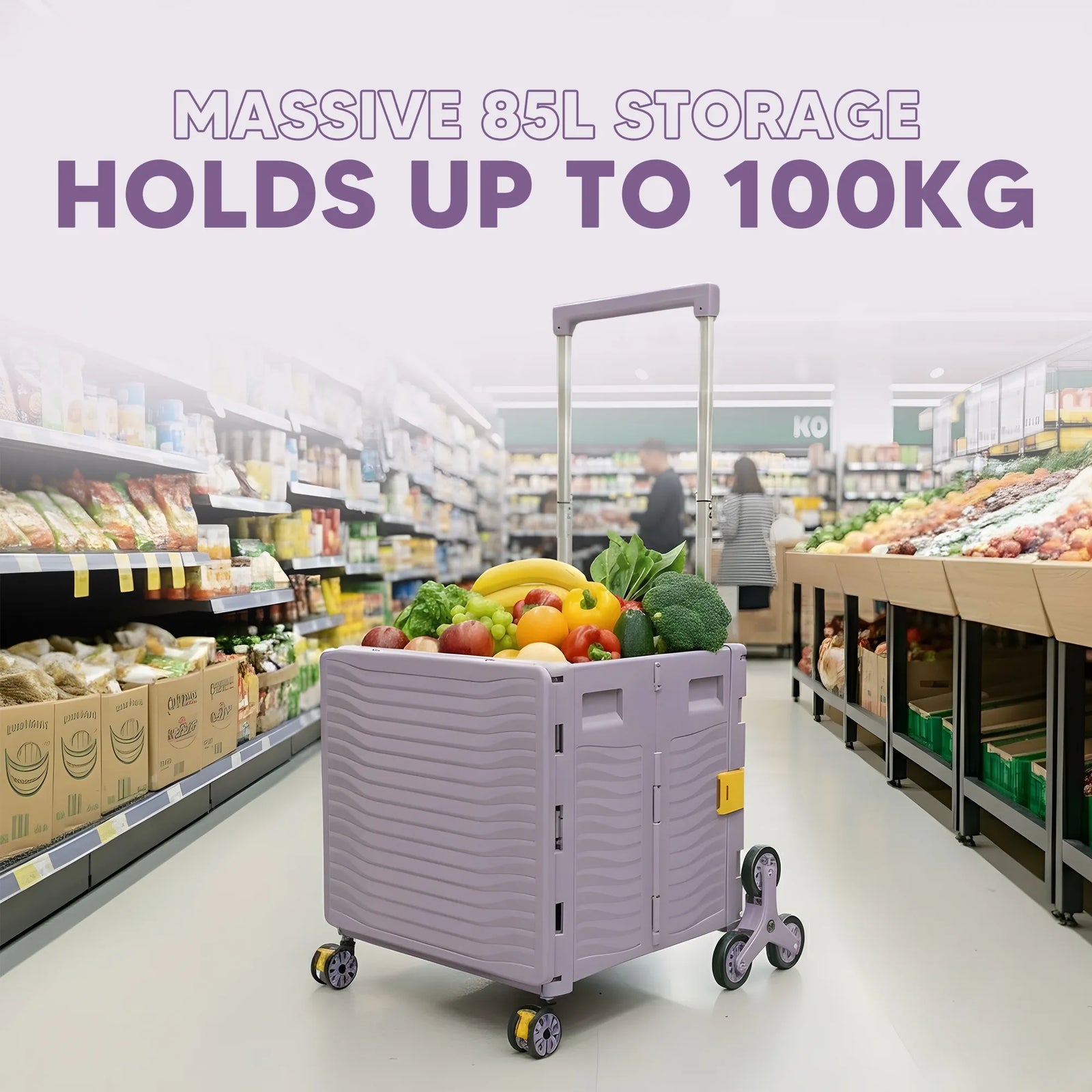 Premium Upgraded Foldable Trolley Cart