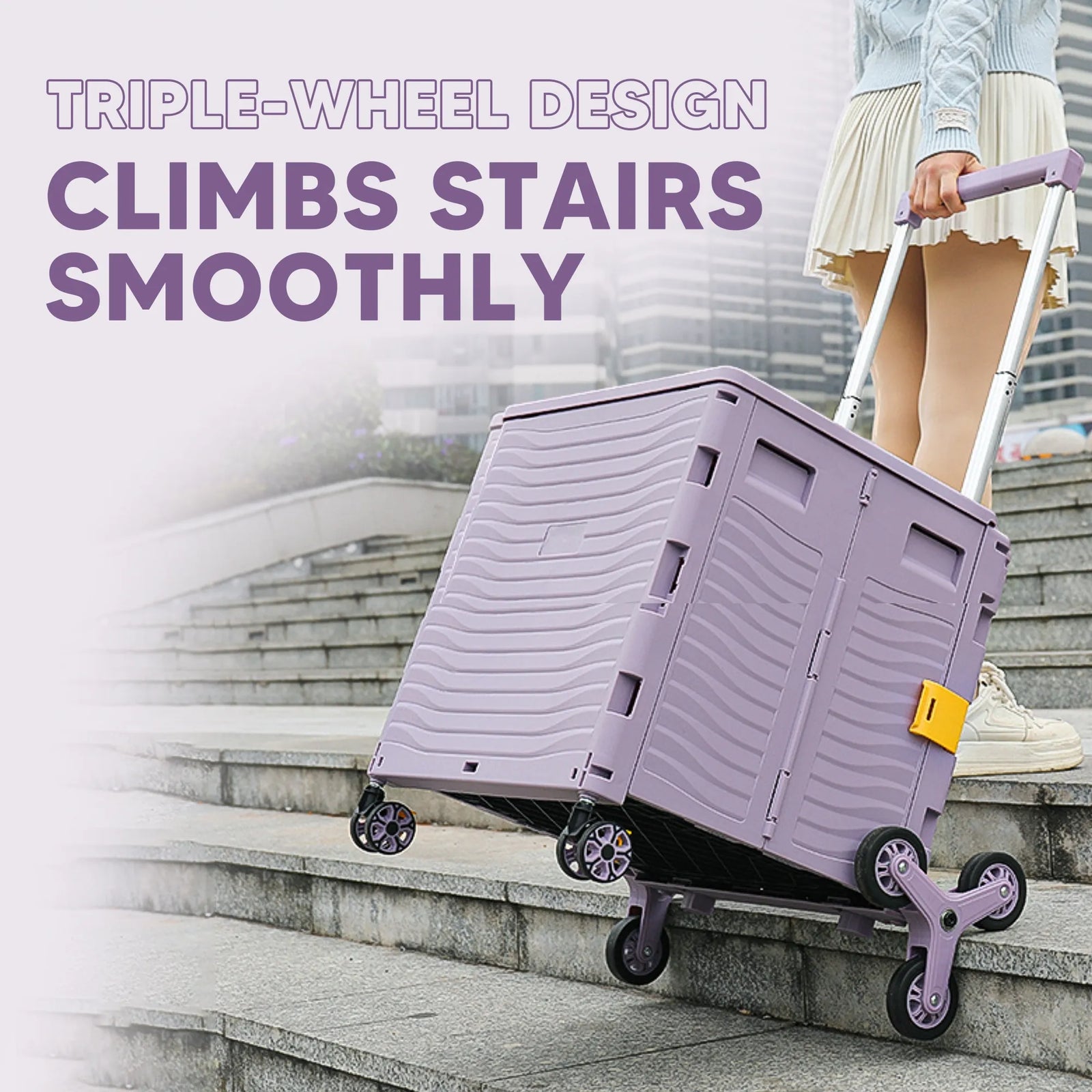 Premium Upgraded Foldable Trolley Cart