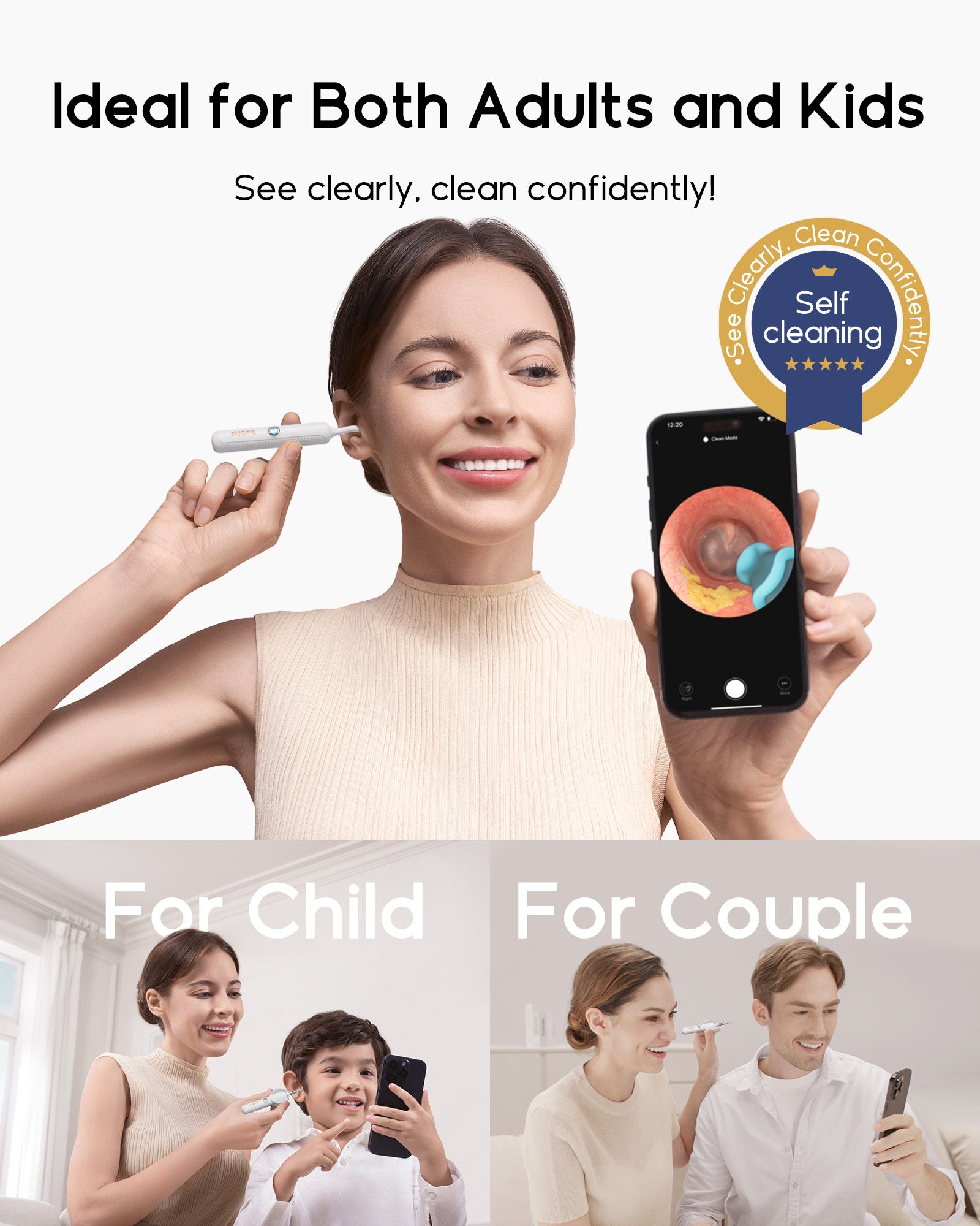 Bebird Earsight Plus Earwax Removal Tool Kit with HD Camera