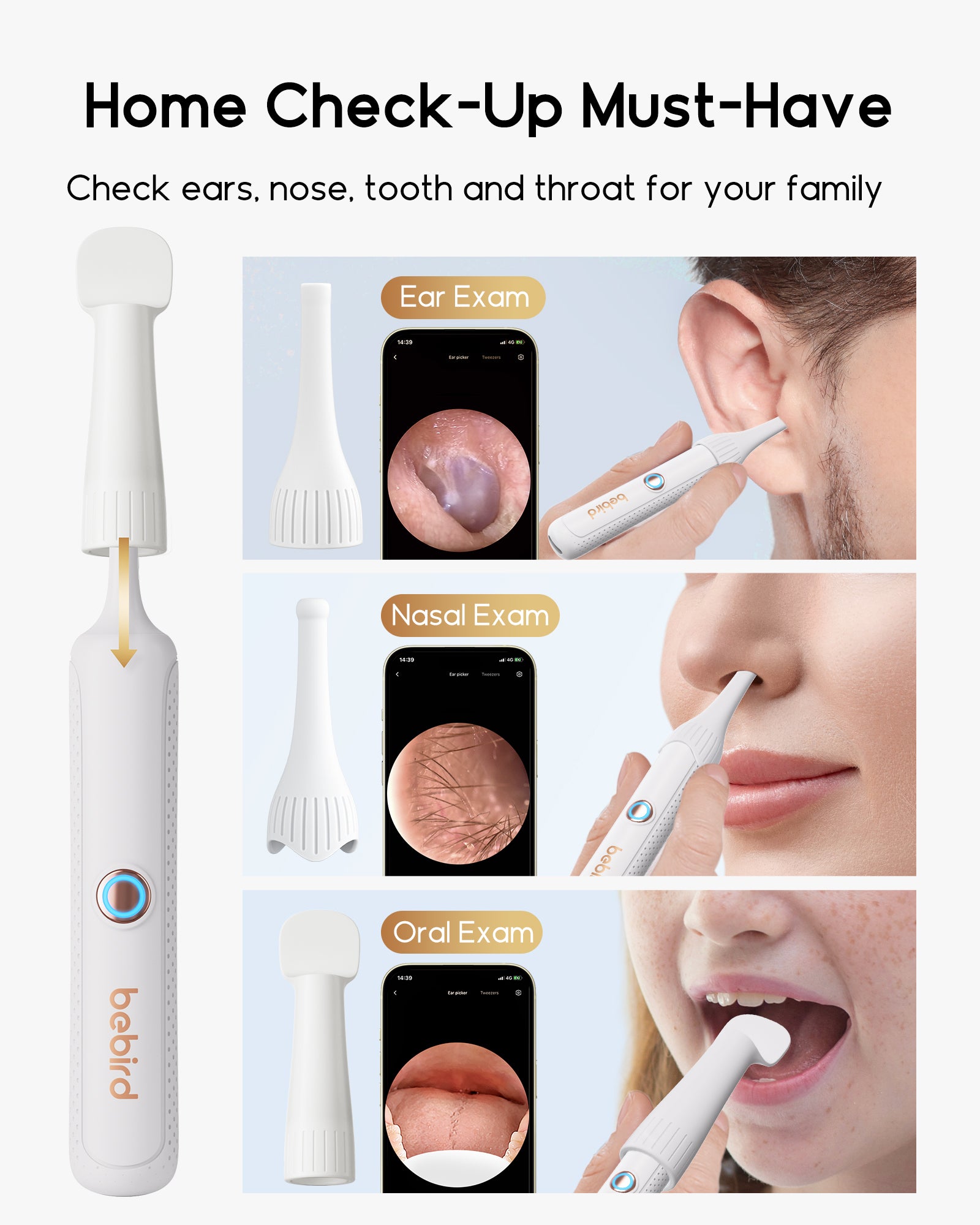 Bebird Earsight Plus Earwax Removal Tool Kit with HD Camera