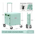 Multifunctional Grocery Shopping Supermarket Folding Trolley Cart