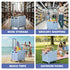 Multifunctional Grocery & Supermarket Round Edge Folding Shopping Trolley Cart