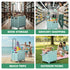 Multifunctional Grocery & Supermarket Round Edge Folding Shopping Trolley Cart