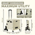 Super Strong Foldable Rolling Cart-Lightweight Collapsible Folding Trolley