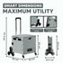 Super Strong Foldable Rolling Cart-Lightweight Collapsible Folding Trolley